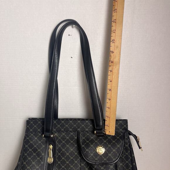 Rioni Chelsea Black Leather Purse Shoulder Bag Organizer Handbag Italian $290 - Picture 9 of 16